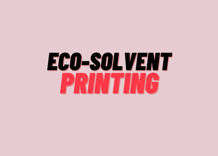Eco Solvent Printing Beginner’s Guide